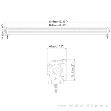 42" led offroad driving lights bar